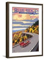 Linn Cove Viaduct - Blue Ridge Parkway-Lantern Press-Framed Art Print