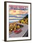 Linn Cove Viaduct - Blue Ridge Parkway-Lantern Press-Framed Art Print