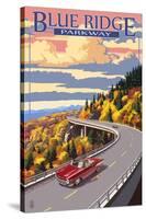 Linn Cove Viaduct - Blue Ridge Parkway-Lantern Press-Stretched Canvas