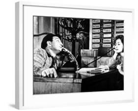 Lino Ventura and Annie Girardot: Le Bateau D'Emile, 1962-Marcel Dole-Framed Photographic Print