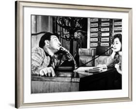 Lino Ventura and Annie Girardot: Le Bateau D'Emile, 1962-Marcel Dole-Framed Photographic Print