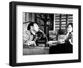 Lino Ventura and Annie Girardot: Le Bateau D'Emile, 1962-Marcel Dole-Framed Photographic Print