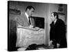 Lino ventura and Charles Aznavour dans le film La metamorphose des cloportes by PierreGranierDeferr-null-Stretched Canvas