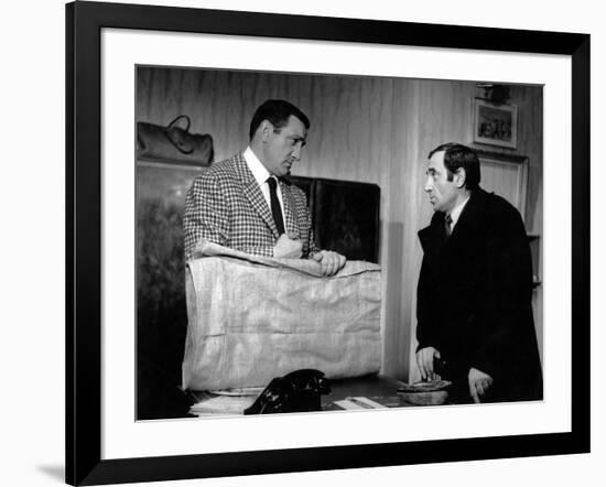 Lino ventura and Charles Aznavour dans le film La metamorphose des cloportes by PierreGranierDeferr-null-Framed Photo