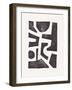 Linocut Abstract #5-Alisa Galitsyna-Framed Giclee Print