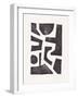 Linocut Abstract #5-Alisa Galitsyna-Framed Giclee Print