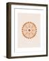 Linocut Floral Mandala in Citrus-null-Framed Art Print