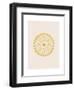 Linocut Floral Mandala in Gold-null-Framed Art Print