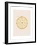 Linocut Floral Mandala in Gold-null-Framed Art Print