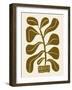 Linocut Houseplant #2-Alisa Galitsyna-Framed Giclee Print
