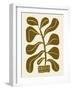 Linocut Houseplant #2-Alisa Galitsyna-Framed Giclee Print