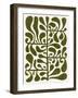 Linocut Plant #1-Alisa Galitsyna-Framed Photographic Print