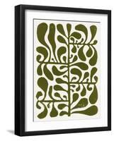 Linocut Plant #1-Alisa Galitsyna-Framed Photographic Print