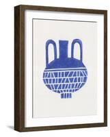 Linocut Vase #6-Alisa Galitsyna-Framed Photographic Print