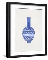 Linocut Vase #8-Alisa Galitsyna-Framed Photographic Print