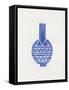 Linocut Vase #8-Alisa Galitsyna-Framed Stretched Canvas