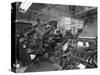 Linotype Machine Room at a Printing Company, Mexborough, South Yorkshire, 1959-Michael Walters-Stretched Canvas