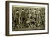 Lintel Depicting the Trinity: Siva, Brahma and Vishnu, Warangal, Kakatiya-null-Framed Giclee Print