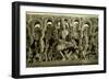 Lintel Depicting the Trinity: Siva, Brahma and Vishnu, Warangal, Kakatiya-null-Framed Giclee Print