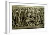 Lintel Depicting the Trinity: Siva, Brahma and Vishnu, Warangal, Kakatiya-null-Framed Giclee Print