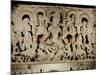 Lintel Featuring Hindu Trinity, from Waranal, Andhra Pradesh, Kakatiya Dynasty (Stone)-Indian-Mounted Giclee Print