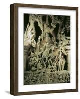 Lintel with Shiva Nataraja, Kakatiya Dynasty-null-Framed Giclee Print