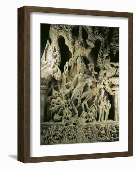 Lintel with Shiva Nataraja, Kakatiya Dynasty-null-Framed Giclee Print
