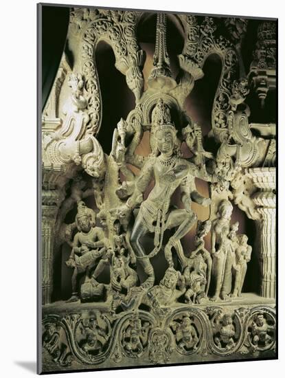 Lintel with Shiva Nataraja, Kakatiya Dynasty-null-Mounted Giclee Print