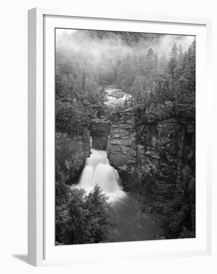 Linville Falls, Linville Gorge, Pisgah National Forest, North Carolina, USA-Adam Jones-Framed Premium Photographic Print