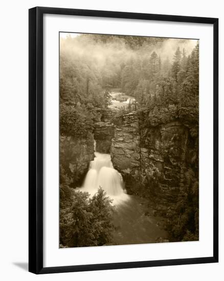 Linville Falls, Linville Gorge, Pisgah National Forest, North Carolina, USA-Adam Jones-Framed Photographic Print