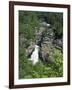 Linville Falls, Linville River Near the Blue Ridge Parkway, Appalachian Mountains, North Carolina-Robert Francis-Framed Photographic Print