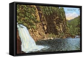 Linville Falls, Western North Carolina-null-Framed Stretched Canvas