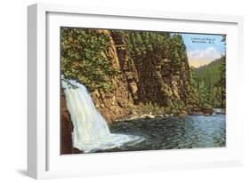 Linville Falls, Western North Carolina-null-Framed Art Print