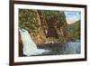 Linville Falls, Western North Carolina-null-Framed Art Print