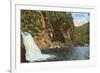 Linville Falls, Western North Carolina-null-Framed Premium Giclee Print