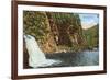 Linville Falls, Western North Carolina-null-Framed Premium Giclee Print
