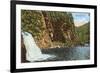 Linville Falls, Western North Carolina-null-Framed Premium Giclee Print