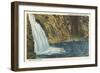 Linville Falls-null-Framed Premium Giclee Print