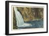 Linville Falls-null-Framed Art Print