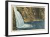 Linville Falls-null-Framed Art Print