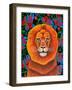 Lion, 2020, (oil on canvas)-Jane Tattersfield-Framed Giclee Print