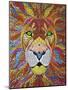 Lion Ablaze-Drawpaint Illustration-Mounted Giclee Print