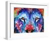 Lion Abstract-Sarah Stribbling-Framed Art Print