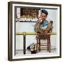 "Lion and His Keeper", January 9,1954-Norman Rockwell-Framed Giclee Print