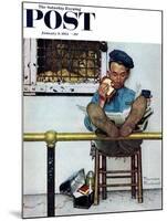 "Lion and His Keeper" Saturday Evening Post Cover, January 9,1954-Norman Rockwell-Mounted Giclee Print