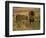 Lion and Lioness Growling at Each Other, Masai Mara National Reserve, Rift Valley, Kenya-Mitch Reardon-Framed Photographic Print