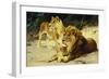 Lion and Lioness-Lowenparr-Wilhelm Kuhnert-Framed Giclee Print