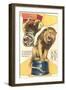 Lion and Tiger Cutouts-null-Framed Art Print