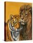 Lion and Tiger-Harro Maass-Stretched Canvas