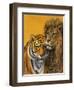 Lion and Tiger-Harro Maass-Framed Giclee Print